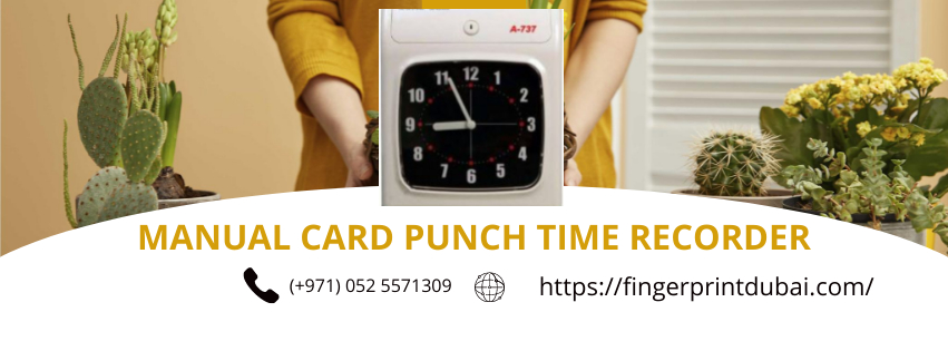 Manual Card Punch Time Recorder