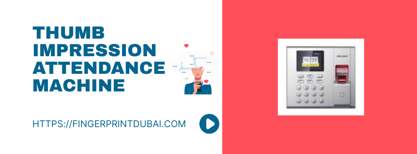 Thumb impression attendance machine.