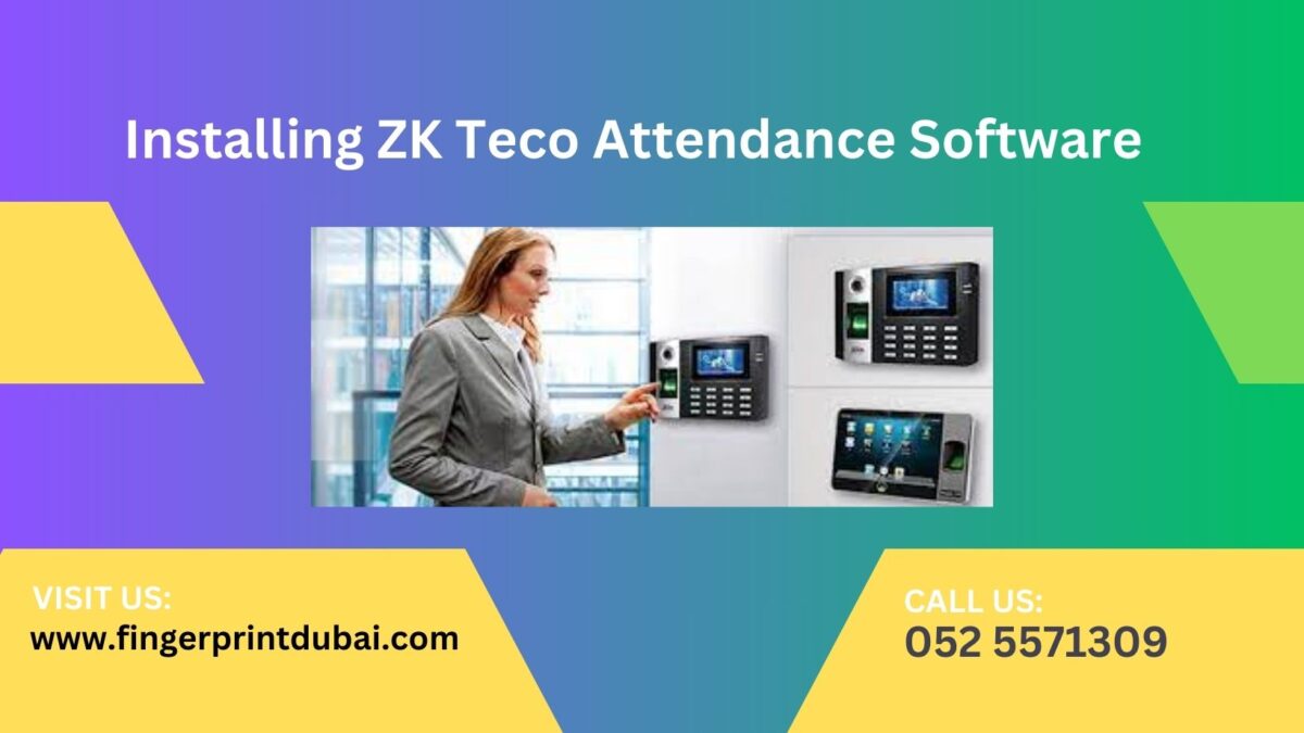 Installing ZK Teco Attendance Software